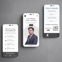 Law Firm Portfolio mobile view