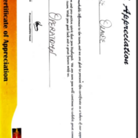 Appreciation Letter