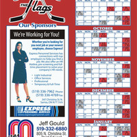 Mooretown Flags Hockey  Magnet