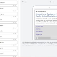 Google ads for a home care agency
