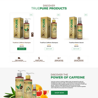 Landing Page Design for Hair Cosmetics Brand