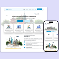 Study Abroad Consultancy Services (Landing Page)