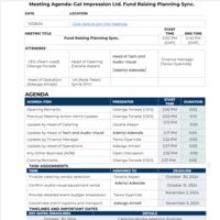 MEETING AGENDA