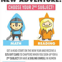 A advertisement I designed for Kumon