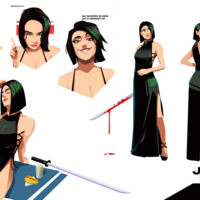 A Character sheet made for study