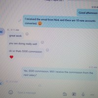 Client Skype Message