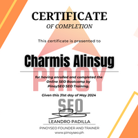Finished the SEO Bootcamp conducted by Pinoy SEO in PH