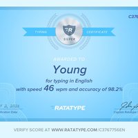 Typing Certificate