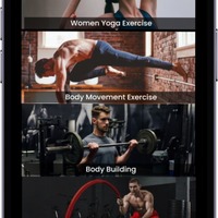 Fitness mobile app design 