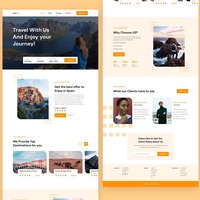 Travel landing page