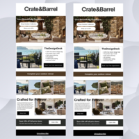 Elevate Your Space: Crate & Barrel Email Template