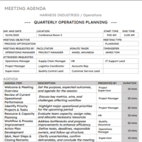 Meeting Agenda