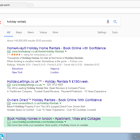 Google adwords for Holiday world Rentals
