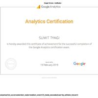 Google Analytics Certificate