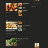 WordPress Food Blog Home Page