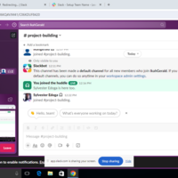 navigating through Slack 