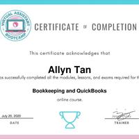 Bookkeeping and QuickBooks Certificate
