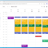 Setting Up Schedule with google calendar