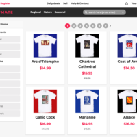 Home page of Shopmate App