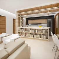 Interior of a  living