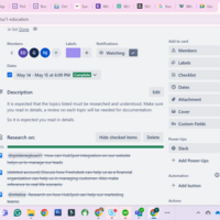Work using Trello