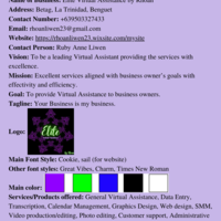 Business Branding Page 1