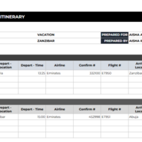 Travel arrangement