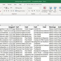Products in Excel with Tittle