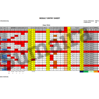 Result Entry Sheet
