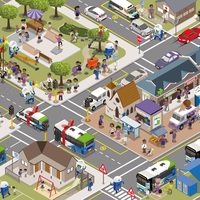 Puzzle Illustration for Go George