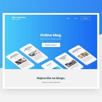 Website redesign for online blog