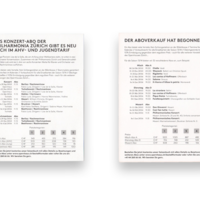 Flyer for the Zurich Opera House 4