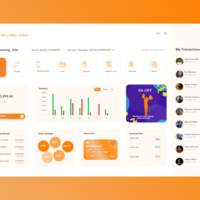 Banking Web App Dashboard Concept 1