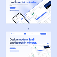 Landing page hero section 