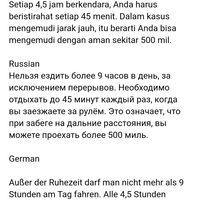 Indonesian , Russian , German .