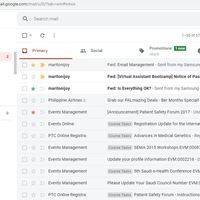 Organized my personal email.