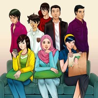 Comic cover illustration