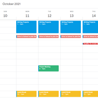 Calendar management using Google Calendar