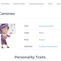 Personality test result