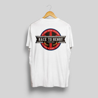 Winning t-shirt design for racecar race (mockup).