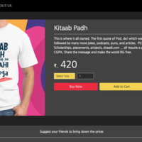 Podda T-shirt  Store for IITM students