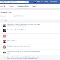 Facebook Content Scheduling