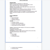 Business case study setup for an IT firm