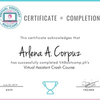 VA crash course cert.