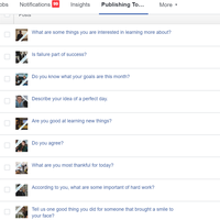 Facebook posts