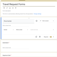 ravel Request Submission via Google Forms.