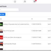 Facebook Content Scheduling
