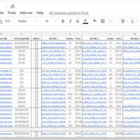Google Spreadsheet (E- Commerce