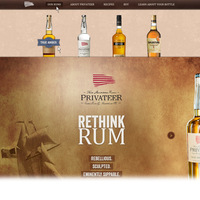 Privateer Website redesign - parallax design