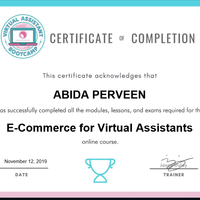 E-commerce virtual assistant certificate